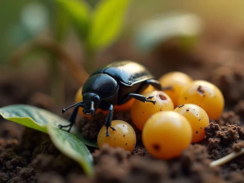 カブトムシの卵