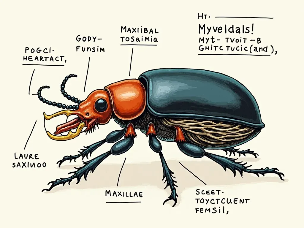 カブトムシの口の構造