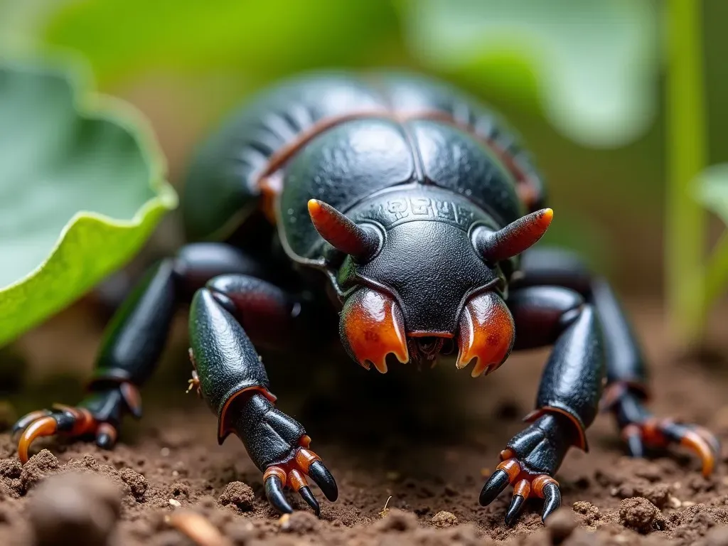 カブトムシの幼虫の顎